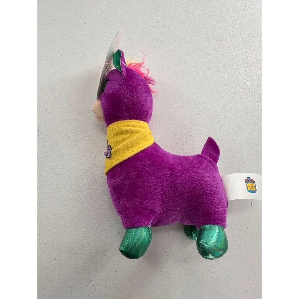 No Drama Llama Plush Toy Purple Green Star Glasses 8